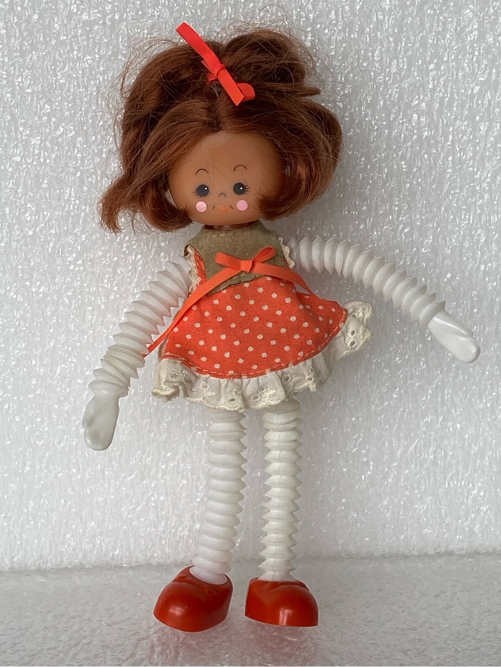 Vintage 1972 IDEAL Toy STRETCHIE Doll Brunette Hair Stretchy Accordion Limbs